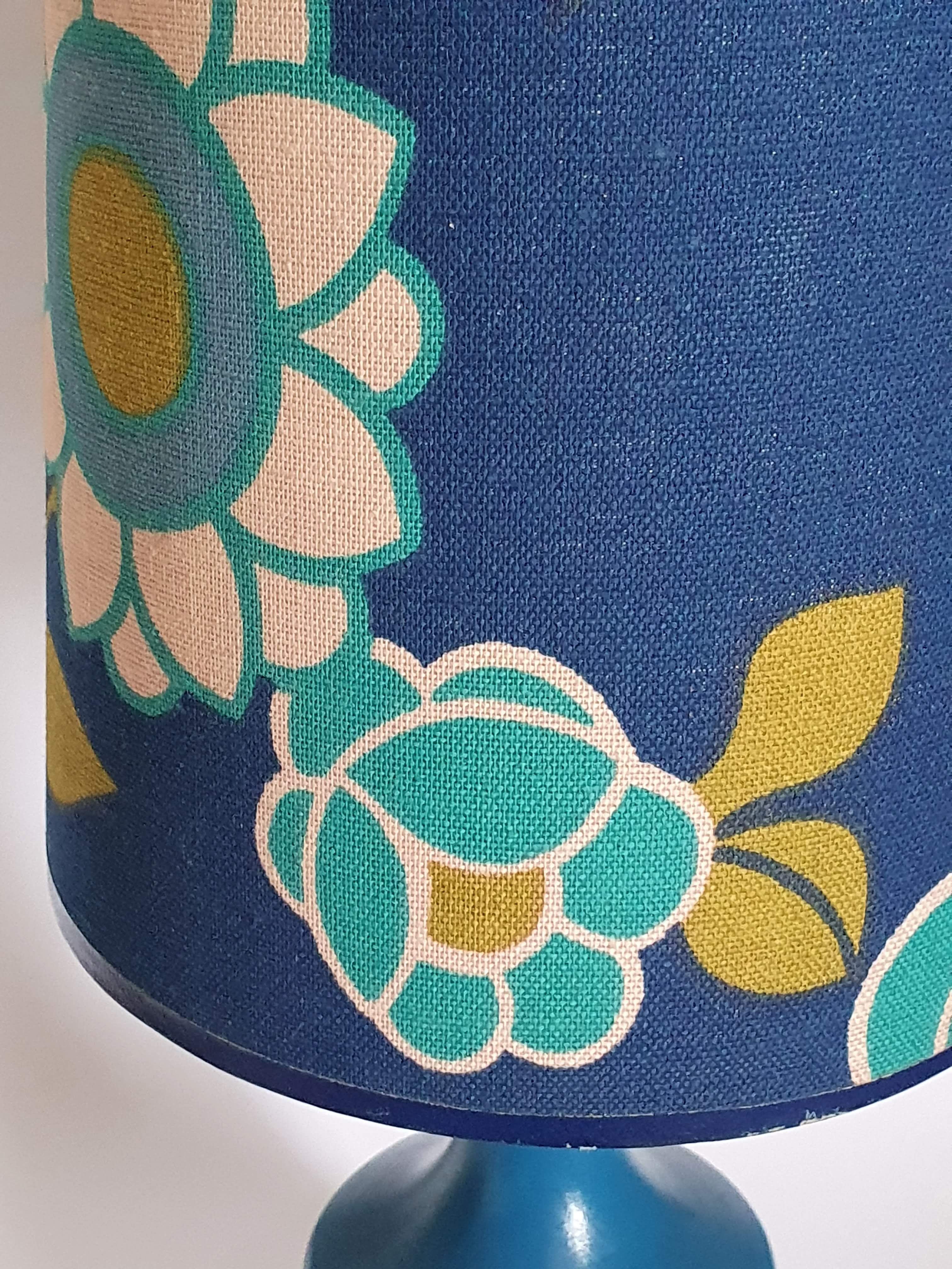 Seventies wooden lamp