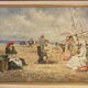 Impressionist painting after Francesco Miralles Y Galup - seaside 1900