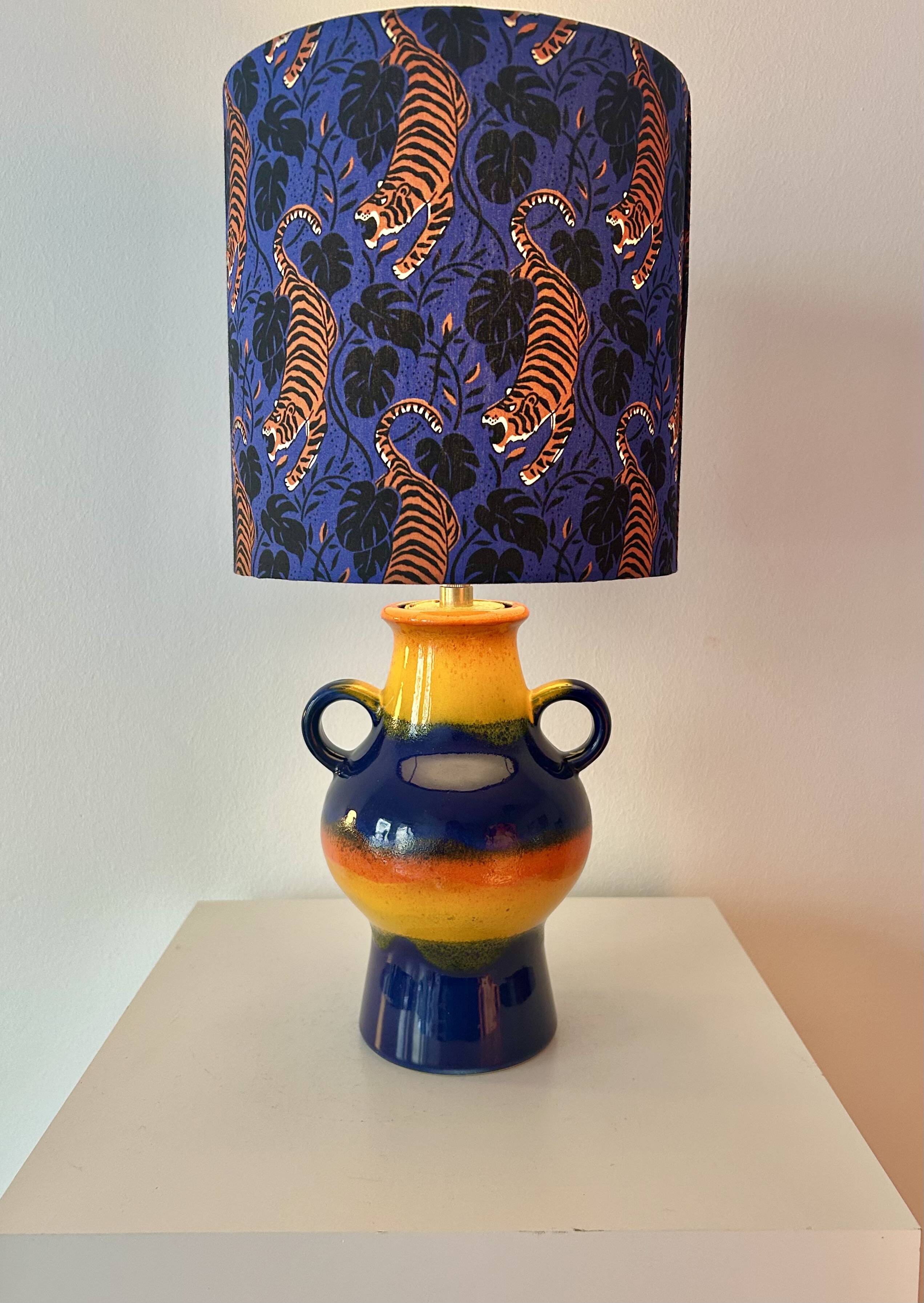 Upcycled table lamp made from an original Dümler & Breiden Pop Art vase.
