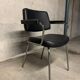 Fauteuil Vintage Design Rétro Skaï Noir
