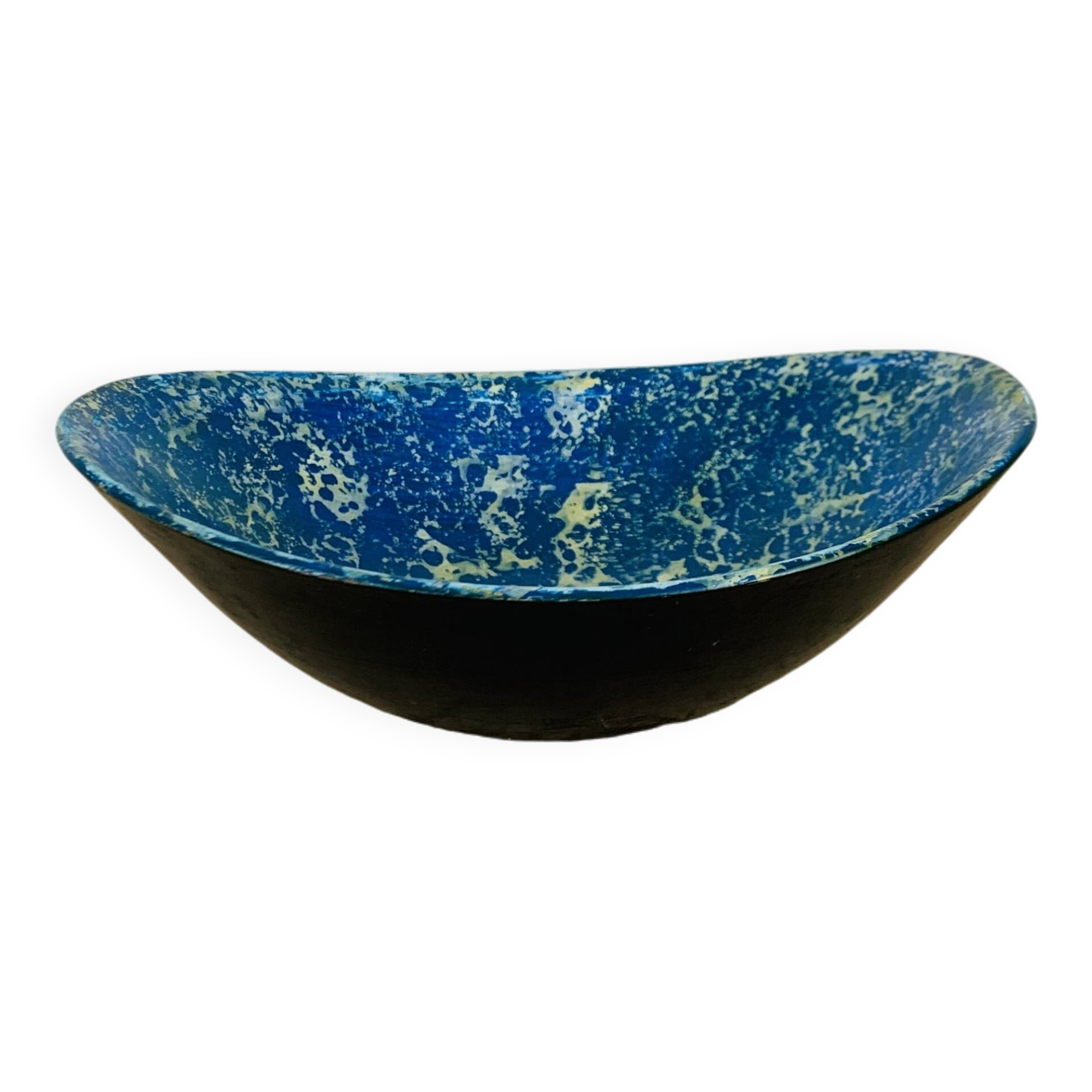 Vintage blue ceramic cup