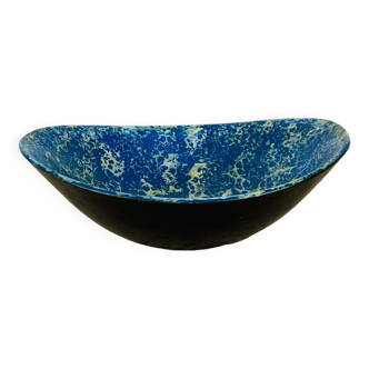 Vintage blue ceramic cup