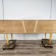 1950s maple chest of drawers with a marble top