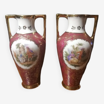 Vases en porcelaine de Limoges