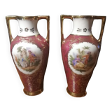 Limoges porcelain vases