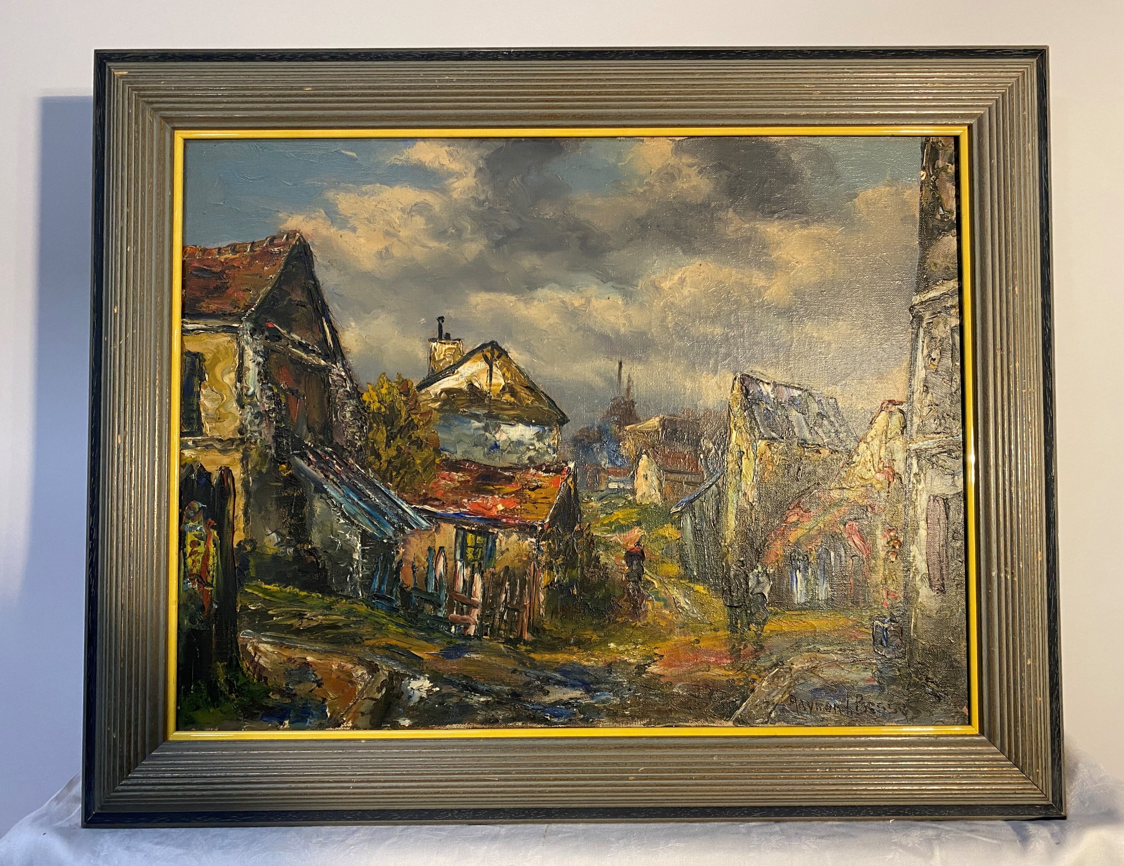 Painting, oil on canvas, Landscape on the island of St Denis by Raymond Besse.