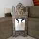 Vintage 80s Moorish style hand painted mirror