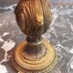 Bronze foot bedside lamp - old