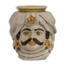 Men's beige turban vase