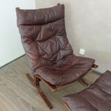 Fauteuil siesta avec son repose pied par Ingmar Relling 1960