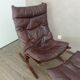 Armchair siesta with its footrest by Ingmar Relling 1960