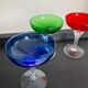 Series of 4 vintage glasses cut from the 50s-60s
