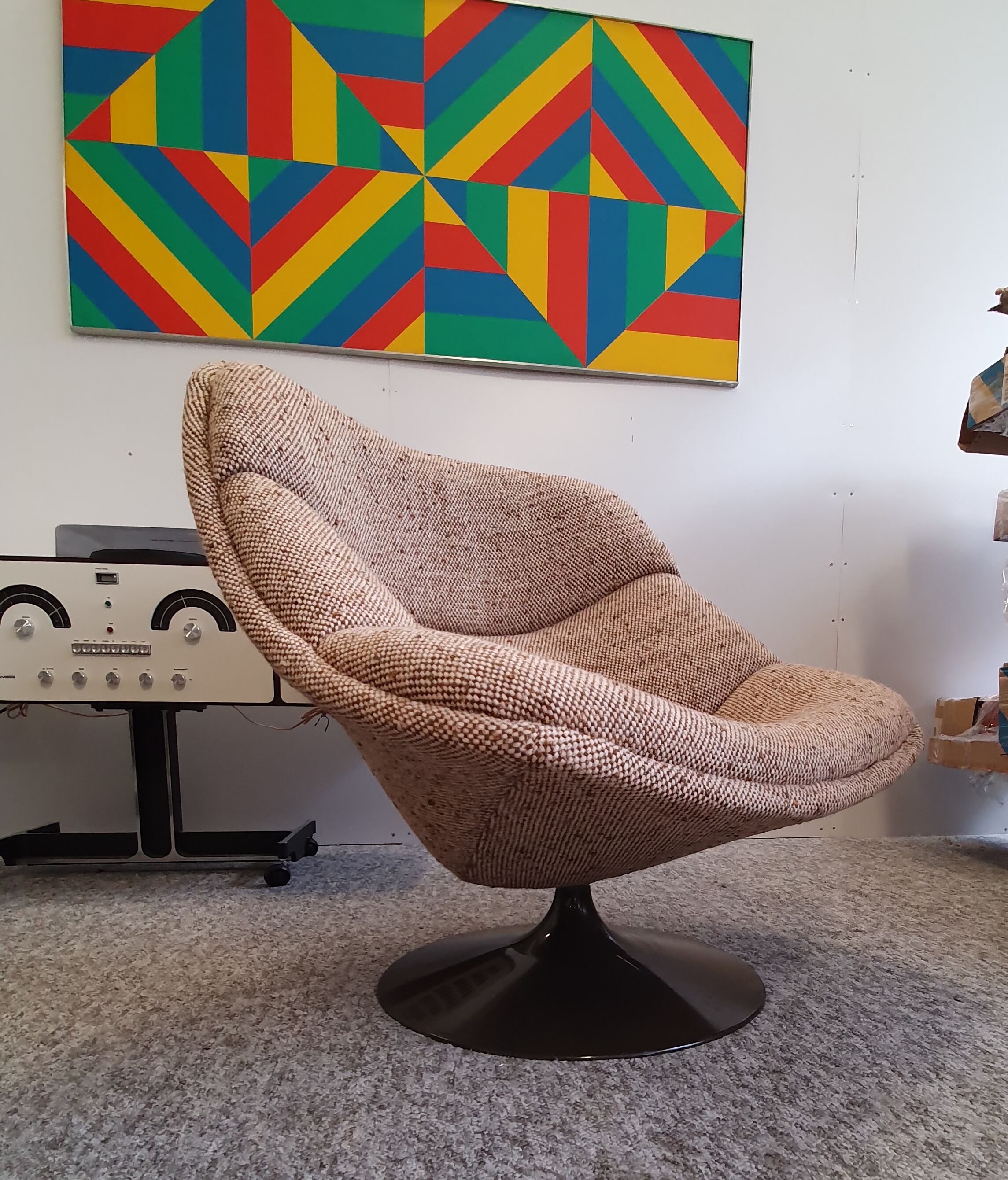 Paire de fauteuils lounge par Pierre Paulin F558 fabriqués par Artifort