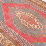 5x8 Turkish Vintage Red & Cream Bedroom Rug, 144x245Cm