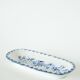 Ironstone soap dish, blue, 19th century