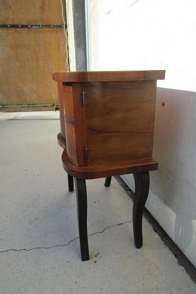 Art deco curved bedside