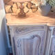 Antique grand buffet in solid oak – Louis XV style – Bleached wood –
