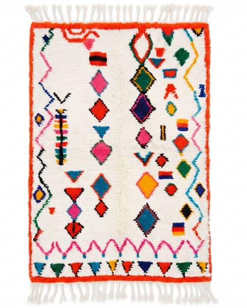 Berber wool rug – Handmade – 1.06 x 1.54