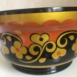 Large lacquered wooden bowl