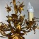 Lustre vintage "doré" flower