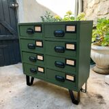 Industrial cabinet with drawers