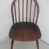 pair of Ercol Windsor BSHG 1960 2056 vintage decor dining chairs 60s