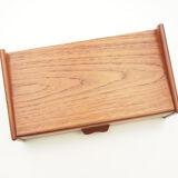 Table de chevet suspendu en teck, design danois, années 1970, production: Danemark