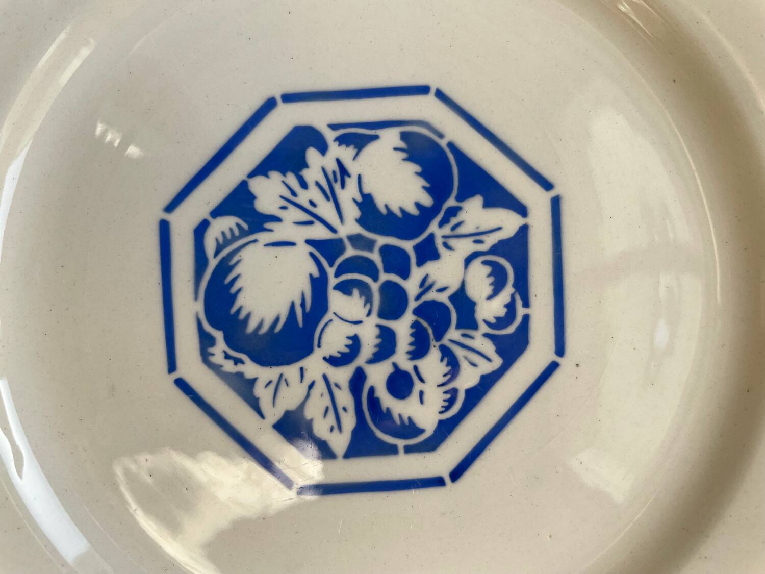 6 K&G Luneville Art Deco Dessert Plates Fructidor Model