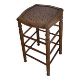 Ancien tabouret de bar en bois