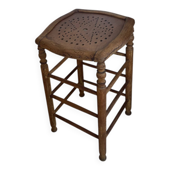 Old wooden bar stool