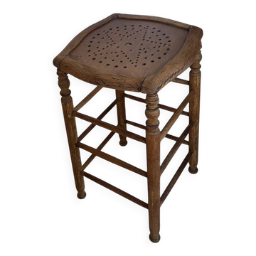 Ancien tabouret de bar en bois