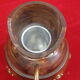 Wooden pitcher and vintage copper decoration