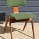 Chaise Robin Day « HILLESTAK » 1950 verte