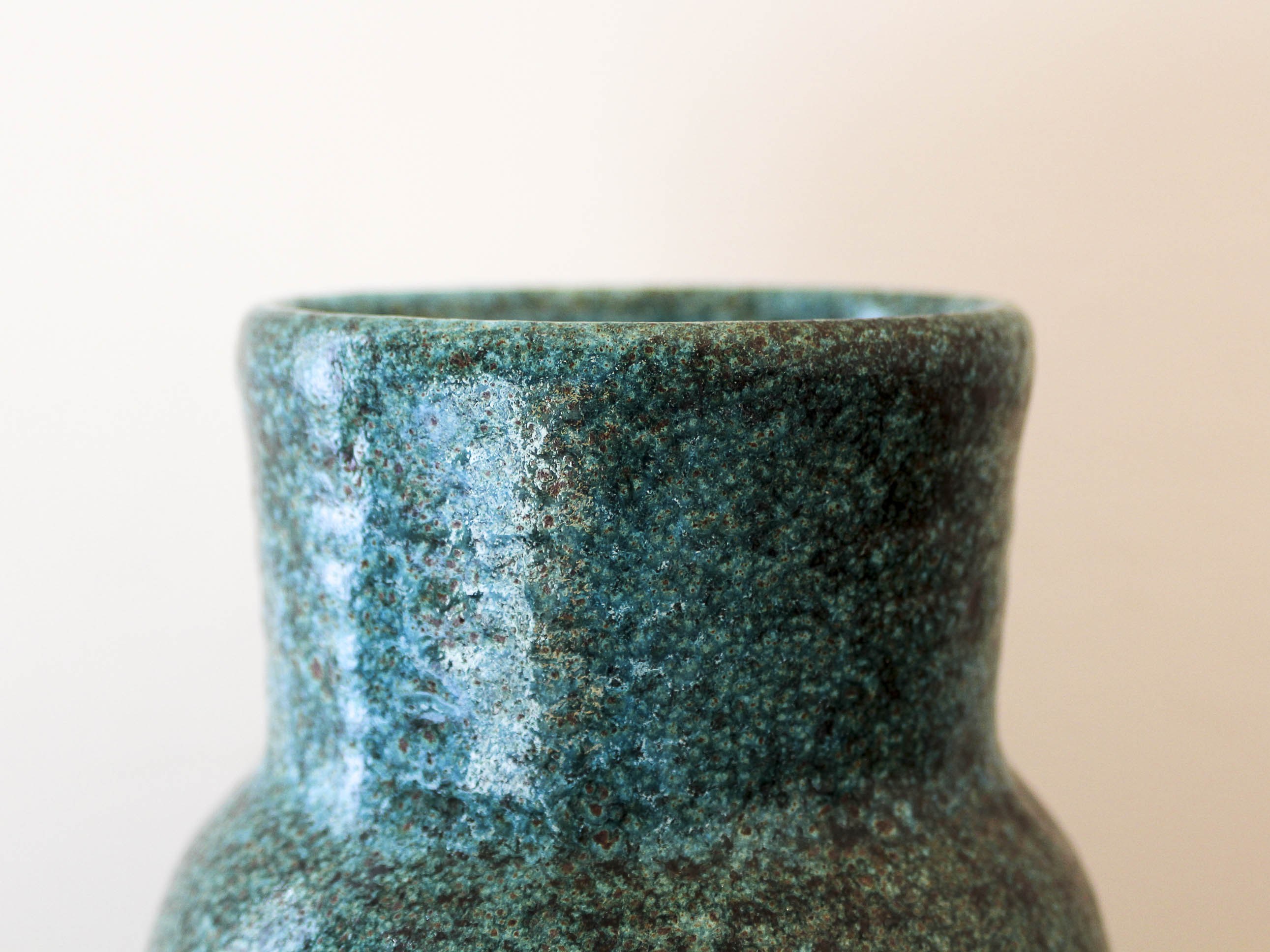 Green Accolay ceramic vase