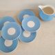 6 saucers and milk jug 1950s Villeroy and Boch Mettlach
