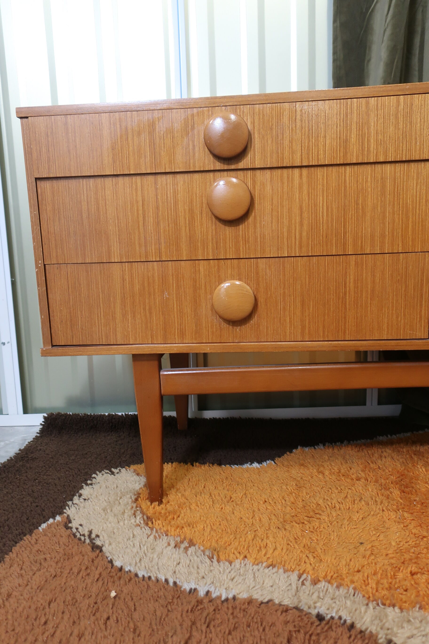 Clear teak sideboard from the 70s
