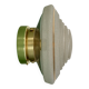 Old glass globe wall/ceiling light in frosted white and gold.