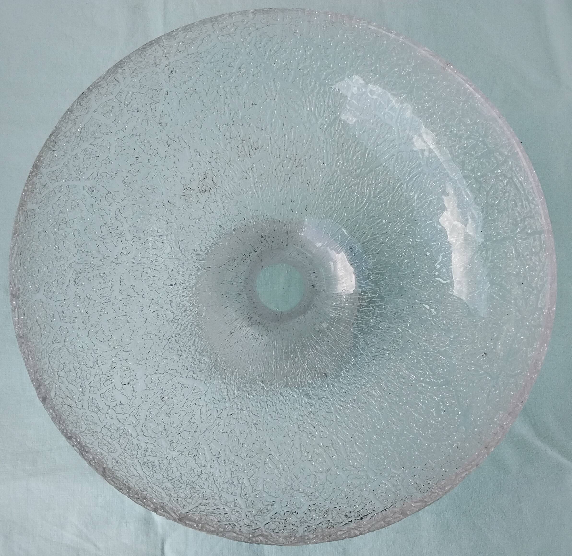 Crystal bowl on a pedestal