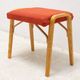 Mid-century bentwood stool by Dřevopodnik Holešov, wooden seating, 1970s