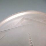 Ceiling lamp chandelier. Art Deco molded glass basin.