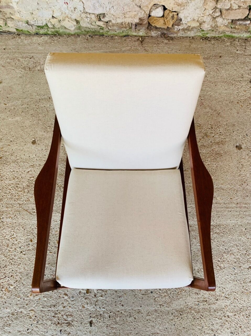 Vintage Scandinavian Teak Armchair, Circa 60's