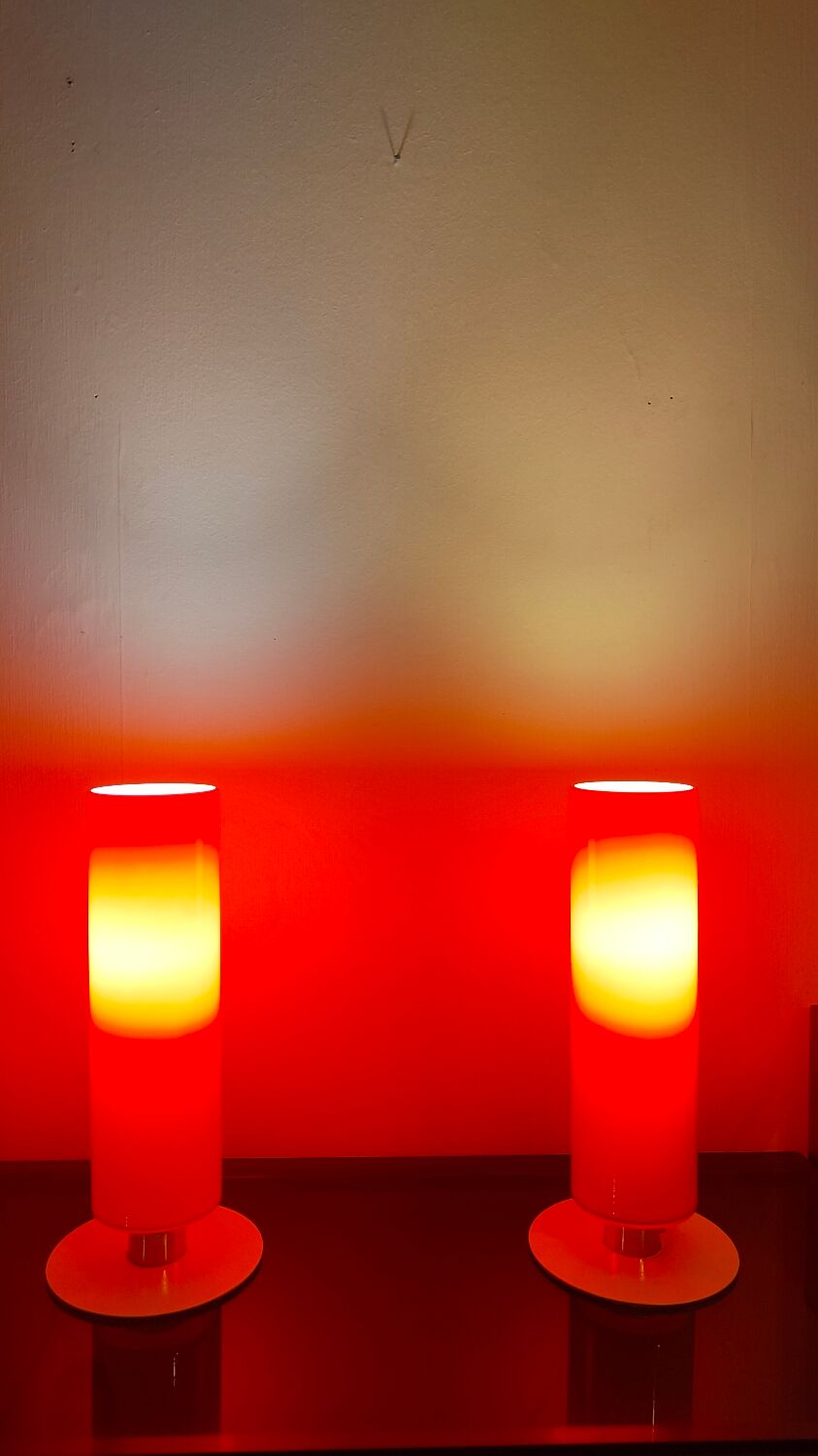 Massive red lamp 1990