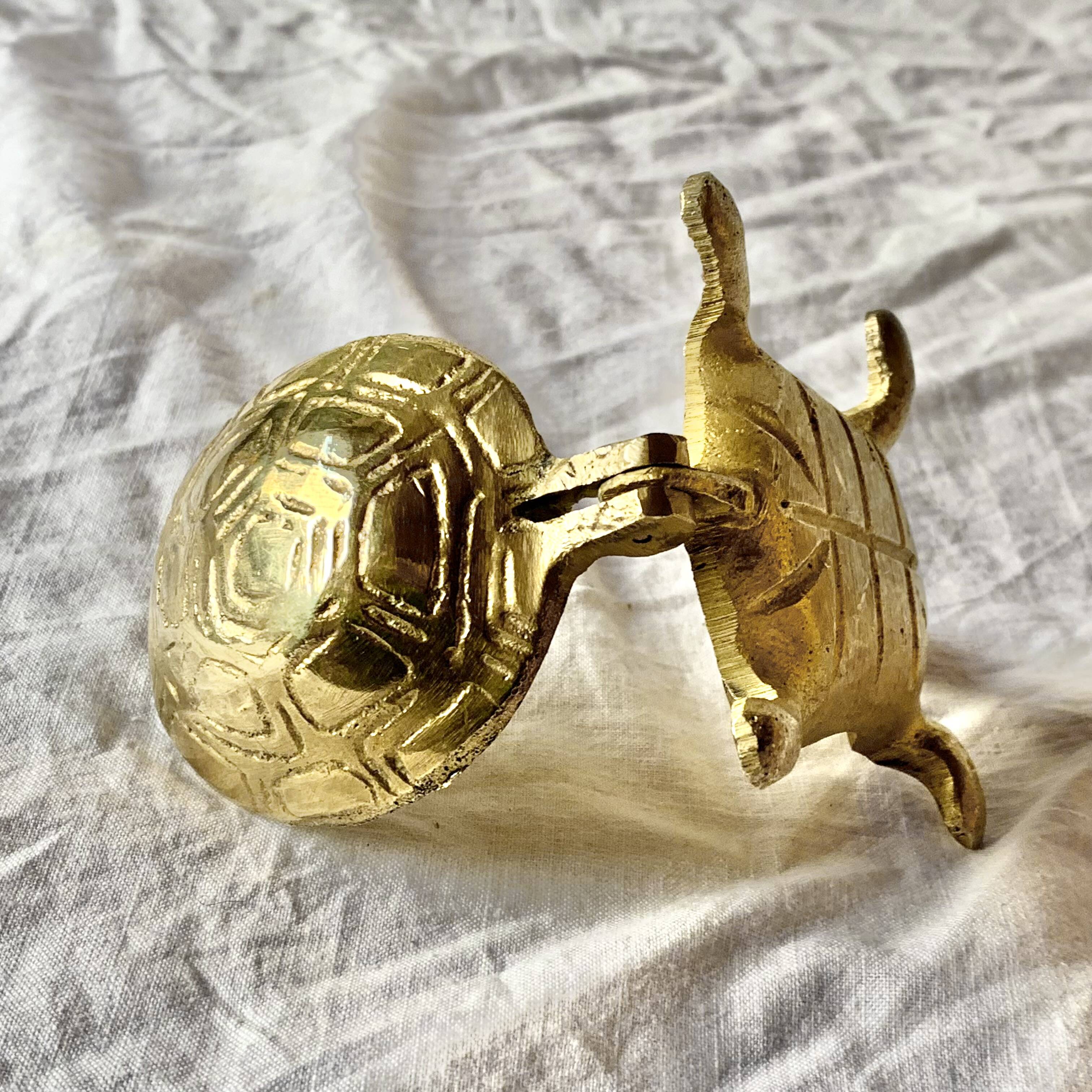 Brass "turtle" ashtray