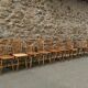 Série de 15 chaises bistrot