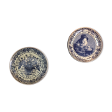 Two decorative plates
