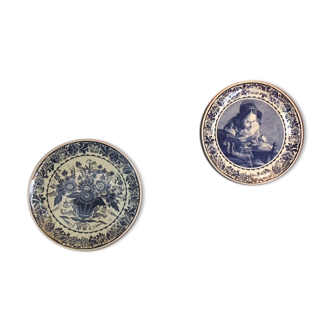 Two decorative plates