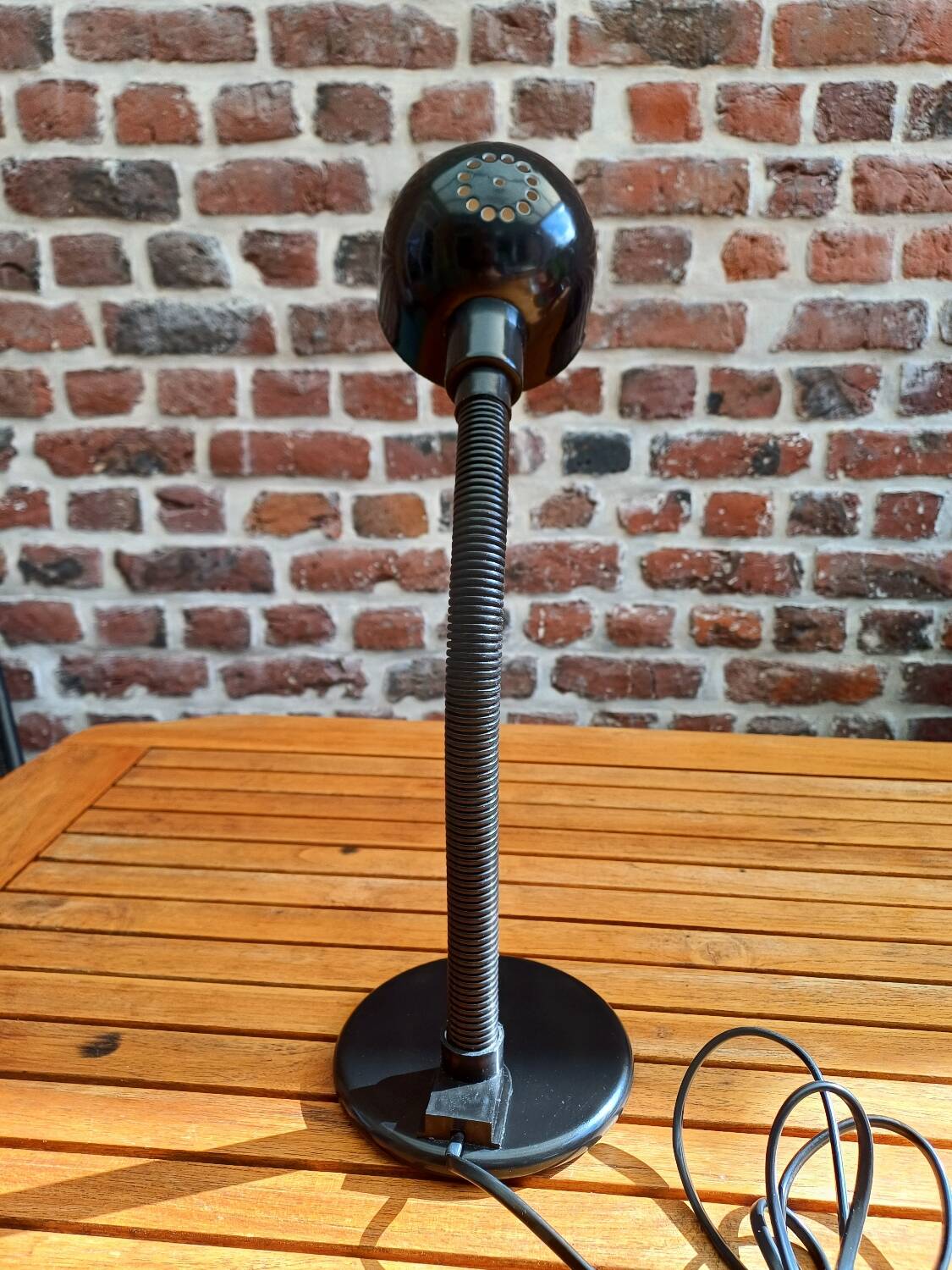 Black Aluminor desk lamp 80's