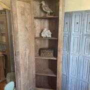 Armoire d'angle provinciale XIXe siècle noyer/chêne