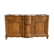 Curved walnut sideboard