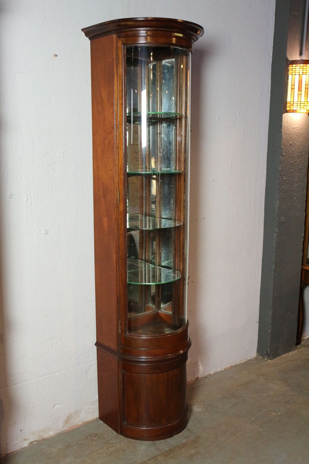 Set of 2 antique display cabinets